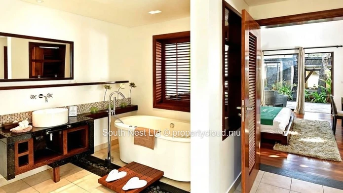 Sea-view villa with beach access