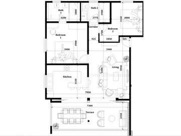 Appartement de 2 Chambres