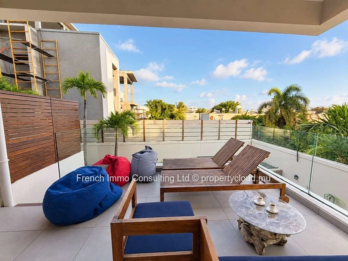 Superbe appartement 2 chambres a la residence one bay de pereybere , piscine privative et commune 