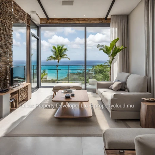 Modern Off-Plan Apartment with Roof-Deck Pool in Pereybere