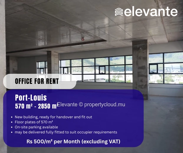 Office spaces for rent at Cavell House, Port Louis