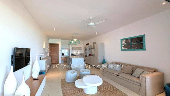 Breathtaking view from this beautiful apartment in a waterfront secure residence, with a lovely pool on the deck amid...
