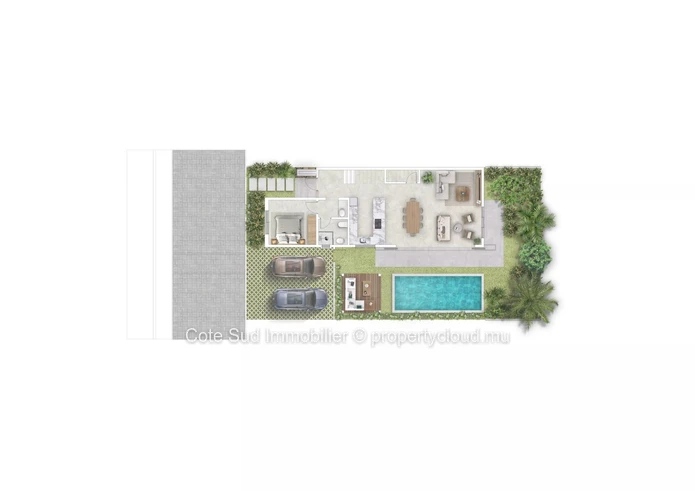 Contemporary villa with 4 bedrooms in Calodyne, Mauritius