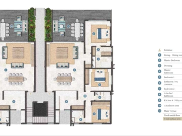 Appartement de 3 Chambres