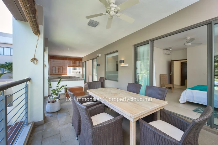 Appartement RES d exception à Bain Boeuf avec piscine privée et vue sur le lagon de Grand Baie