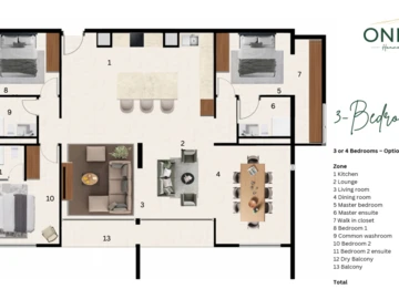 3 Bedroom Apartment