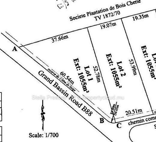 Opportunité Rare : Terrain de 1 055 m² de Premier Choix à Vendre à Bois Chérie – 2.8 Millions de roupies Seulement !