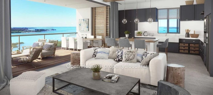 Luxury apartment with 3 bedrooms, private and communal swimming pool, boat parking and launching ramp. Sea and island...