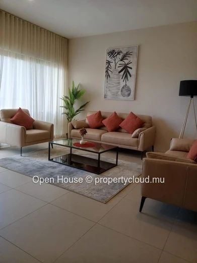 Appartement neuf Smart City à louer (meublé) à Moka, 157m², 3 chambres, piscine commune, proximité centre ville, bus,...