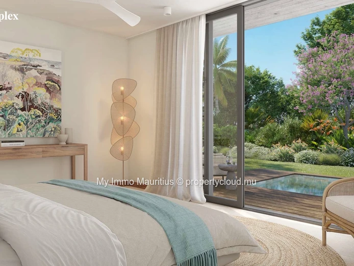 Duplex 3 chambres dans la Smart City de l’Est de l’île Maurice – Golf, mer et nature