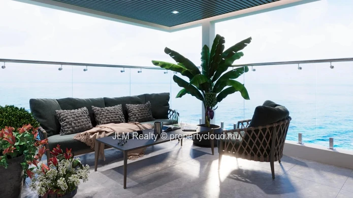 À vendre – Appartement 3 chambres au 2ème étage face à la plage à Pereybere, Île Maurice