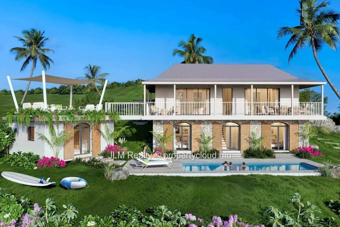 For Sale : Stunning Bioclimatic Villa with Sea View in Baie du Cap, Mauritius