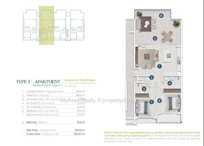 Appartement contemporain au cœur de Tamarin