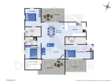 Appartement de 3 Chambres