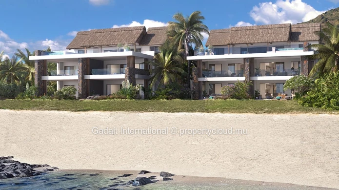 A vendre appartement élégant pied dans l'eau, un cadre de vie incomparable au Cœur de la côte ouest de île Maurice