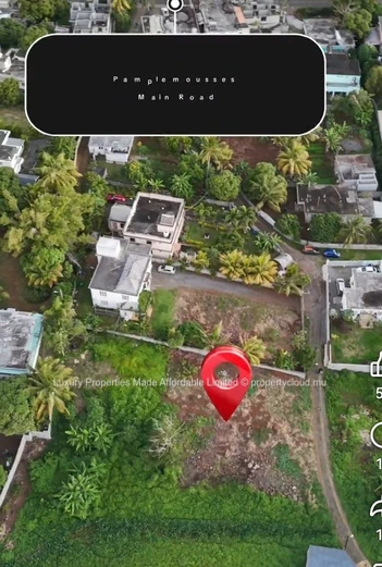 15 Perches Land Residential in Pamplemousses MUR 4.9million