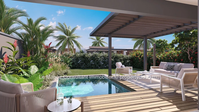 Townhouse 3 chambres avec piscine privée à vendre à Haute Rive