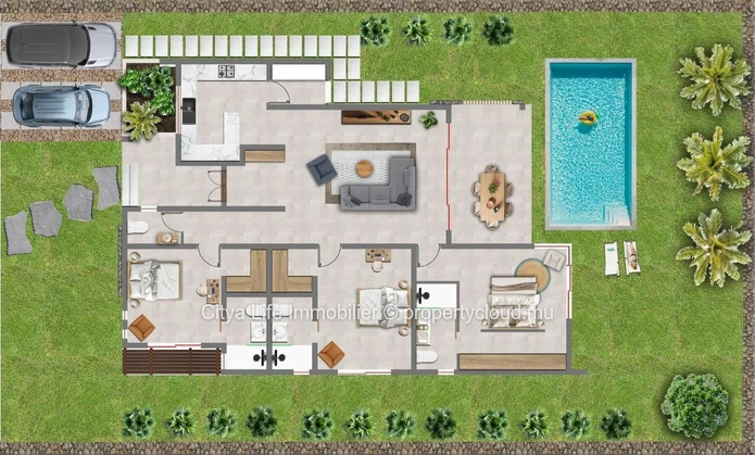 Luxurious 3-Bedroom House with Private Pool in Trou aux Biches - Rs 21.8M