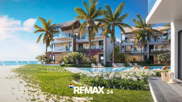 Penthouses de 3 chambres en suite situés en bord de mer à Tamarin, au sein d’une résidence sécurisée