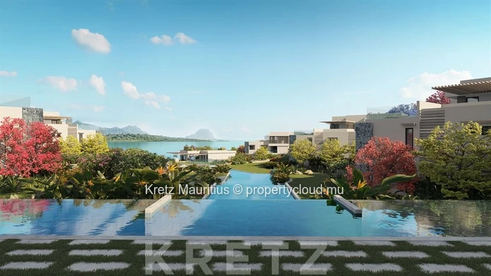 Three-bedroom seafront penthouse with views of Le Morne
