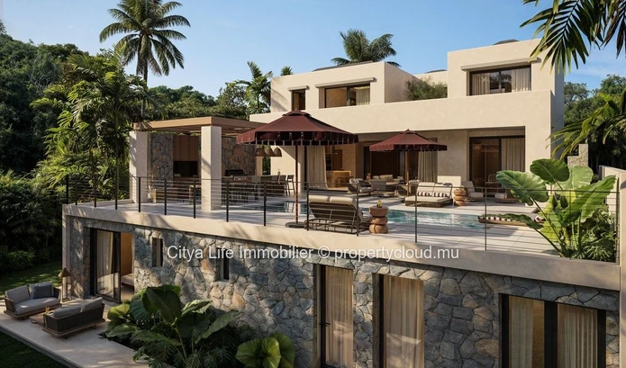 Luxurious Villa with Private Pool in Bel Ombre - South Area Gem! 282m² Living Space, 613m² Land. Price: €.