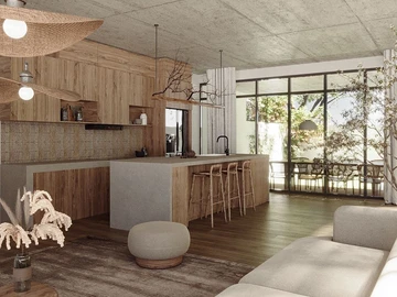 Wow, what a great opportunity TAMARIN Black Rock 1: 190 m2 triplex villa for Mauritians...