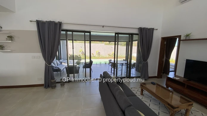 Maison meublée 3 chambres avec piscine à louer à Grand Baie