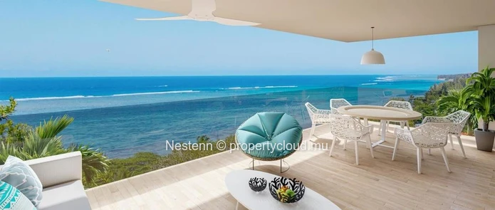 Villa d'exception avec une vue incroyable sur le lagon.