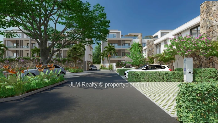 For sale in Tamarin, Mauritius: 2-bedroom apartment with terraces, in the heart of the Smart City