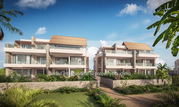 Experience exclusivity with GADAIT International: luxury penthouse with pool, view of Le Morne