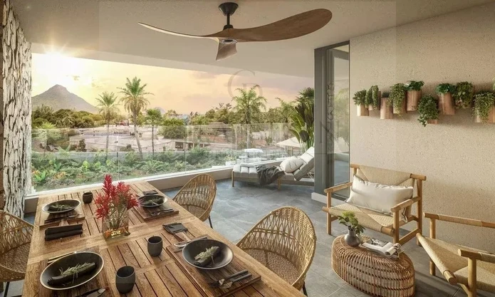 Penthouse de 3 chambres avec piscine privative et vues panoramiques sur le lagon et le Morne