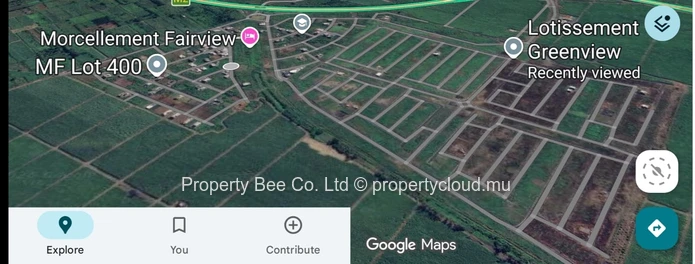 11.42P Fairview Residential land: No neighbours at the back of plot.