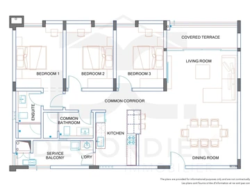 Appartement de 3 Chambres