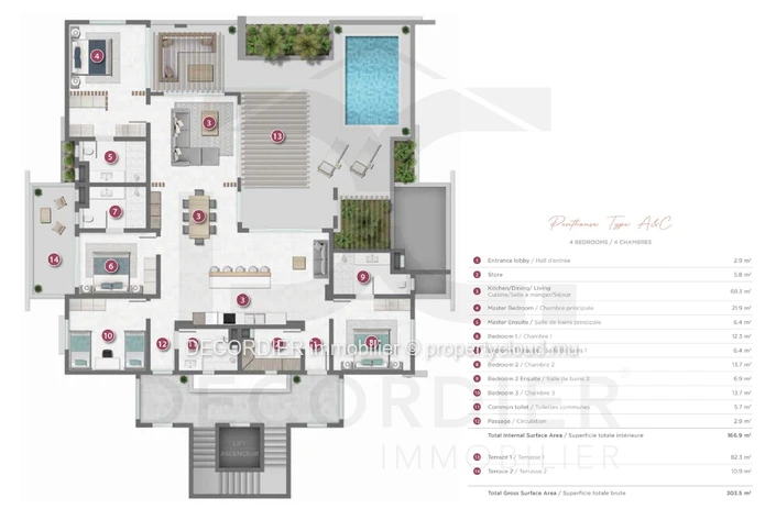 Appartement magnifique et moderne à Pereybere
