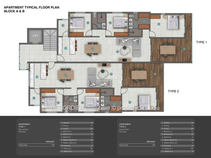 Apartment located in a waterfront residence accessible to foreigners - VEFA