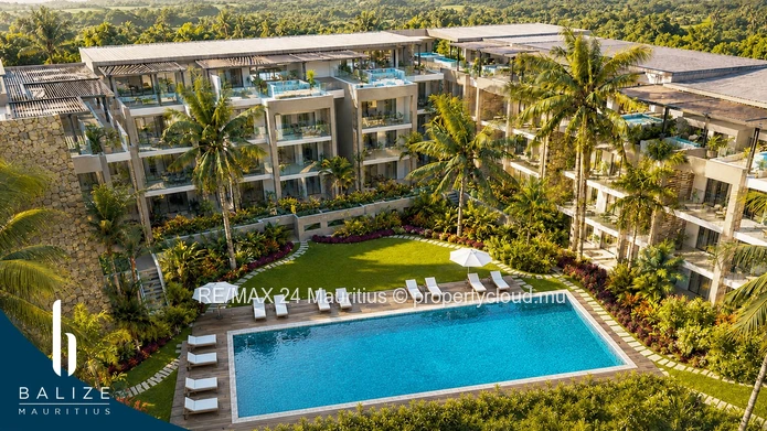 Penthouse 3 ch. avec piscine, étrangers acceptés – Cap Malheureux