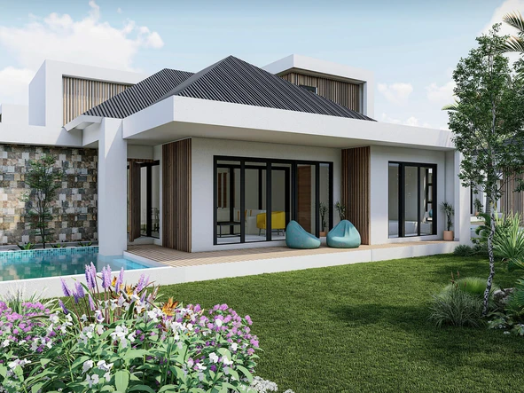 Luxurious Villa in St Antoine with Private Pool & Modern Amenities - PDS Program - Price Rs