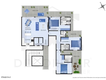 Appartement de 3 Chambres