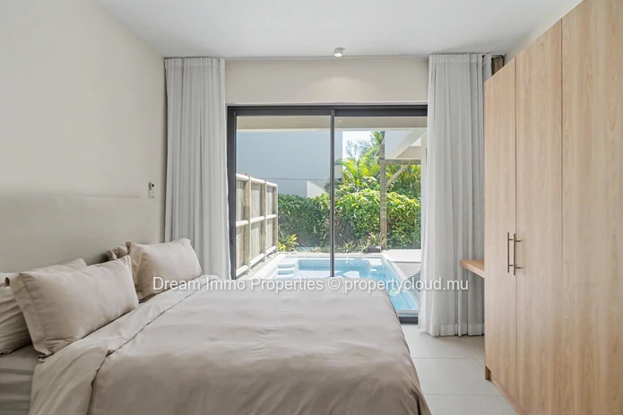3-bedroom beachfront duplex with private pool and private rooftop in Grand Gaube – Mauritius