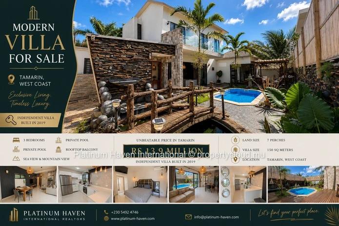 Exclusivity ?? Modern Villa For Sale In Tamarin