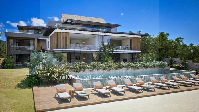 3-bedroom beachfront apartment with privileged view over an exceptional natural setting