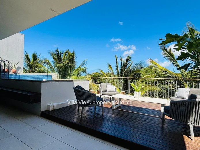 Mont Choisy - Beau penthouse de 2 chambres en-suite avec piscine privée