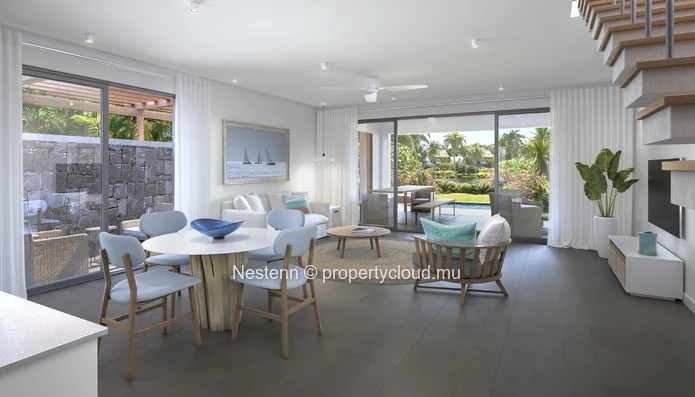 3-bed townhouse with beach access