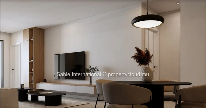 Penthouse R+2 224m², Tamarin - Rivière Noire, piscine privée, proximité écoles, bus, golf, hôpital, magasins.