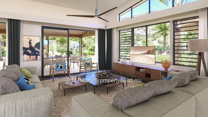 Luxury villa for sale in a new prestigious resort in Tamarin, Mauritius