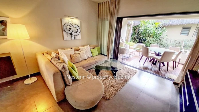 Appartement de 2 chambres en rez-de-jardin