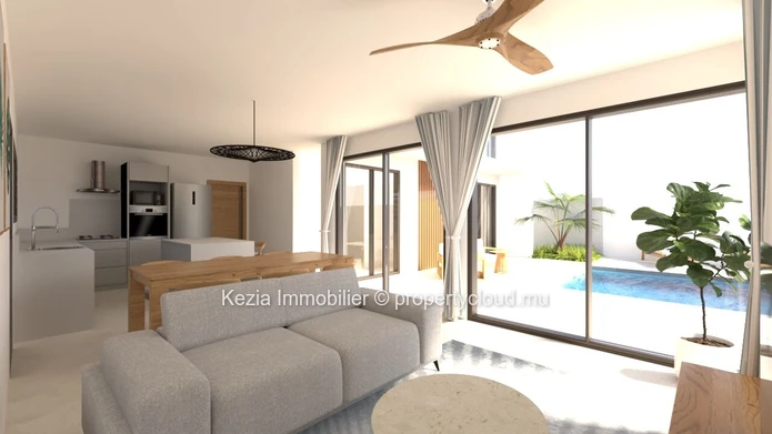Maison Contemporaine Aux Lignes Tropicales
