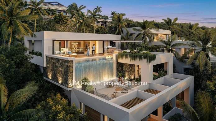 Villa contemporaine à vendre avec vue mer à Petite Rivière Noire, Île Maurice