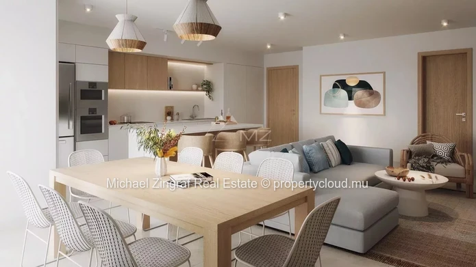 3 bedrooms apartment on groundfloor in Tamarin