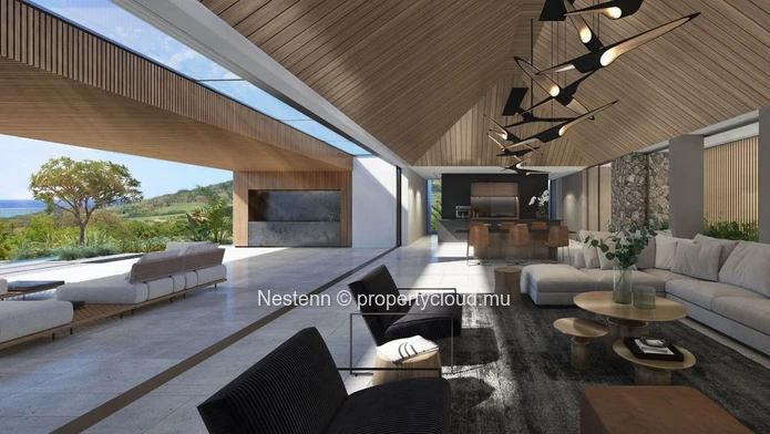 Magnifique villa de plain-pied de 4 chambres dans un domaine golf et mer
